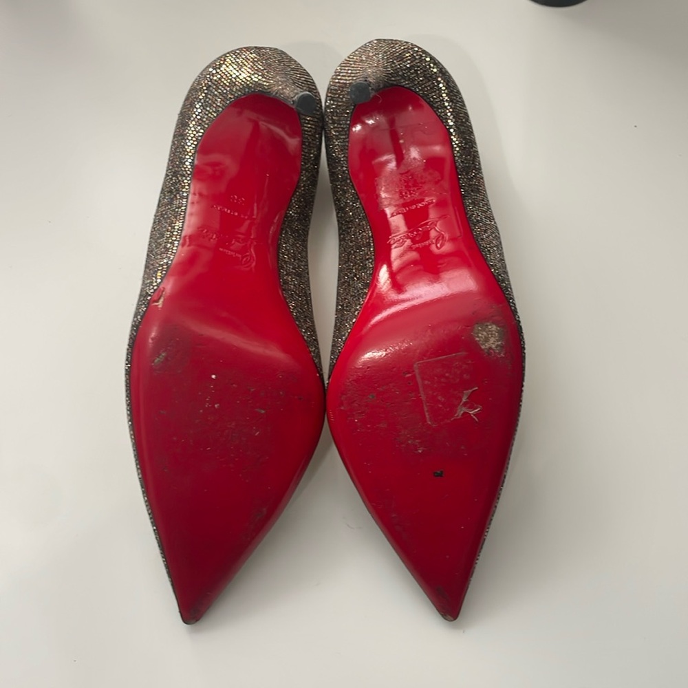 🔥 Christian Louboutin - Decollete Glitter 38 8 - Picture 5 of 8